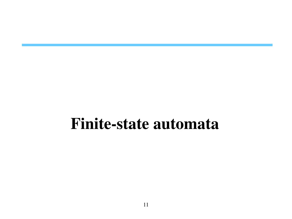 finite state automata