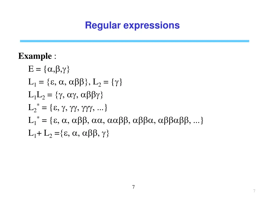 regular expressions 1