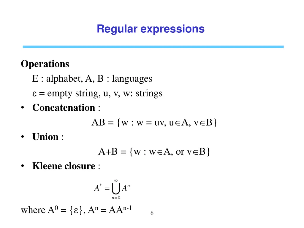 regular expressions