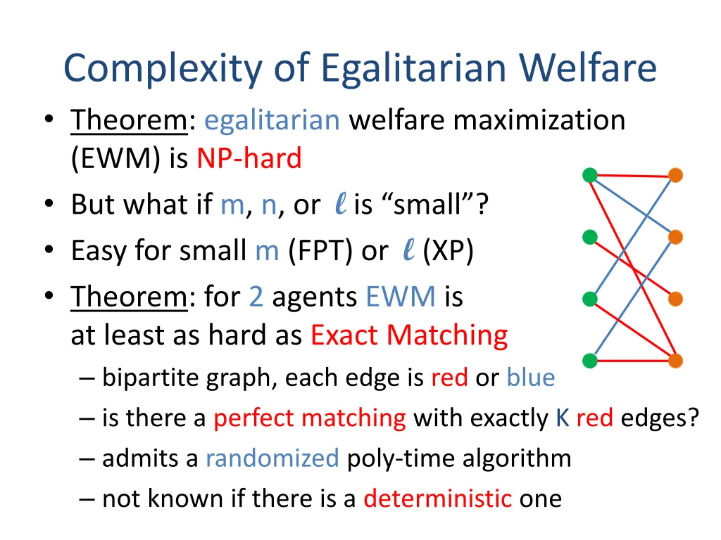 complexity of egalitarian welfare theorem