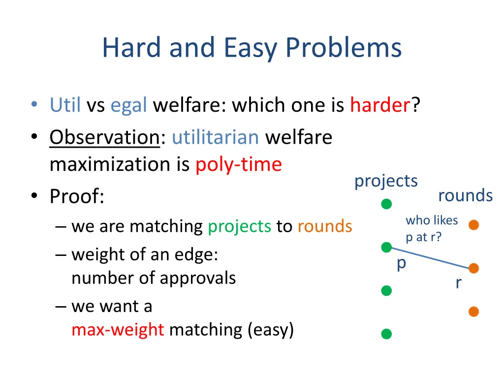hard and easy problems