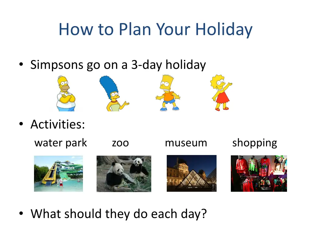 how to plan your holiday