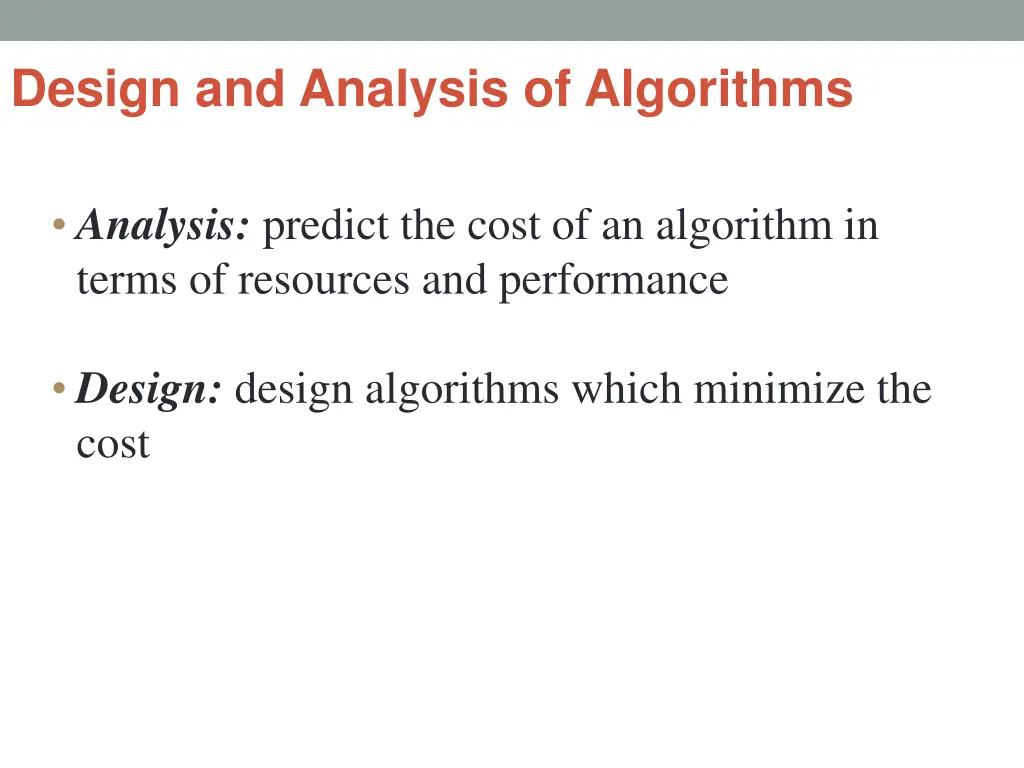 design and analysis of algorithms