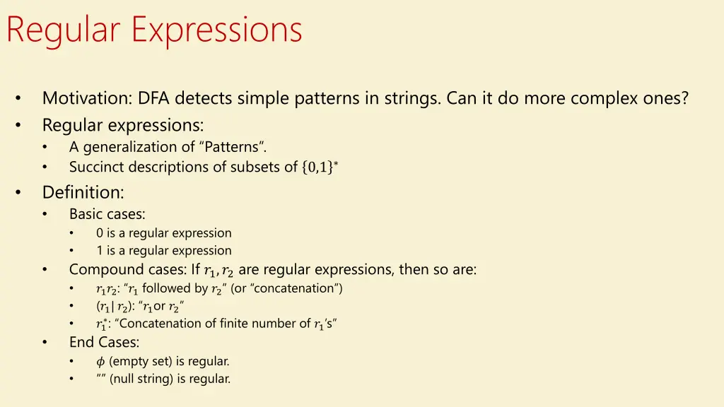 regular expressions