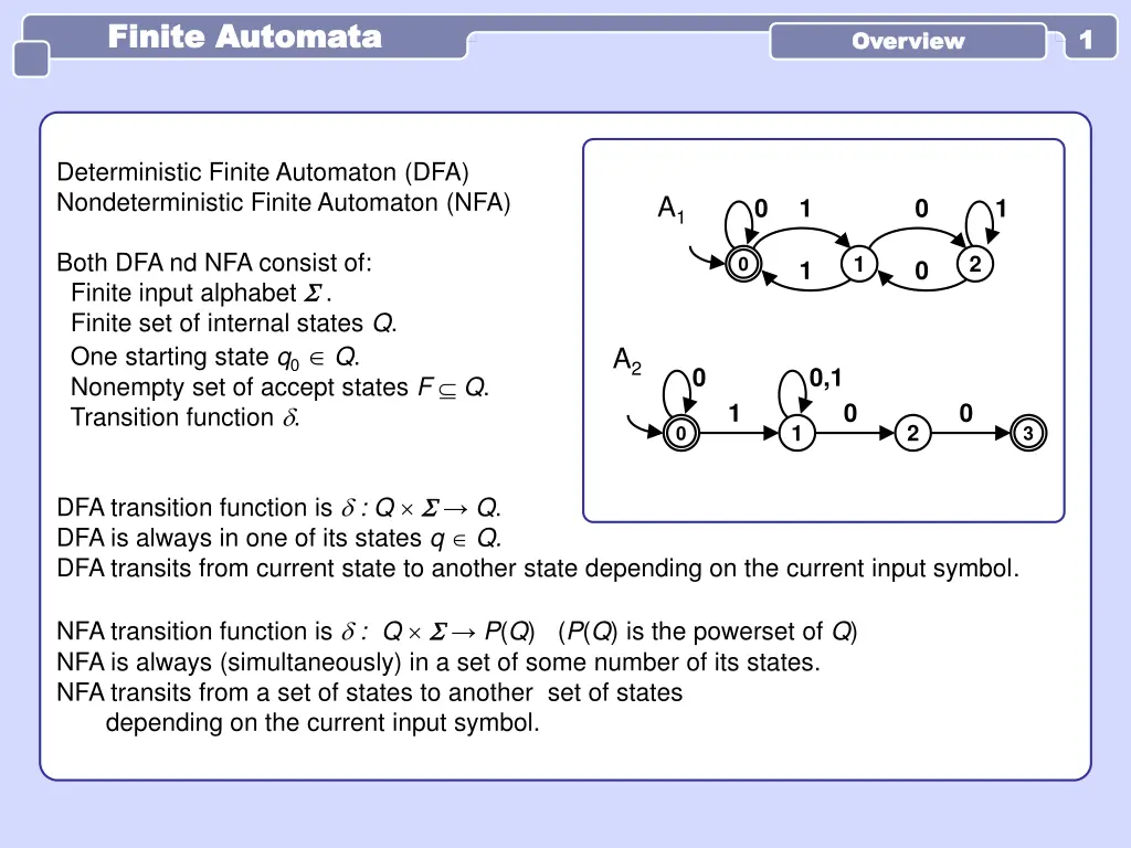 finite automata finite automata