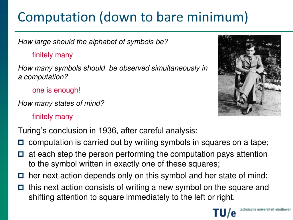 computation down to bare minimum