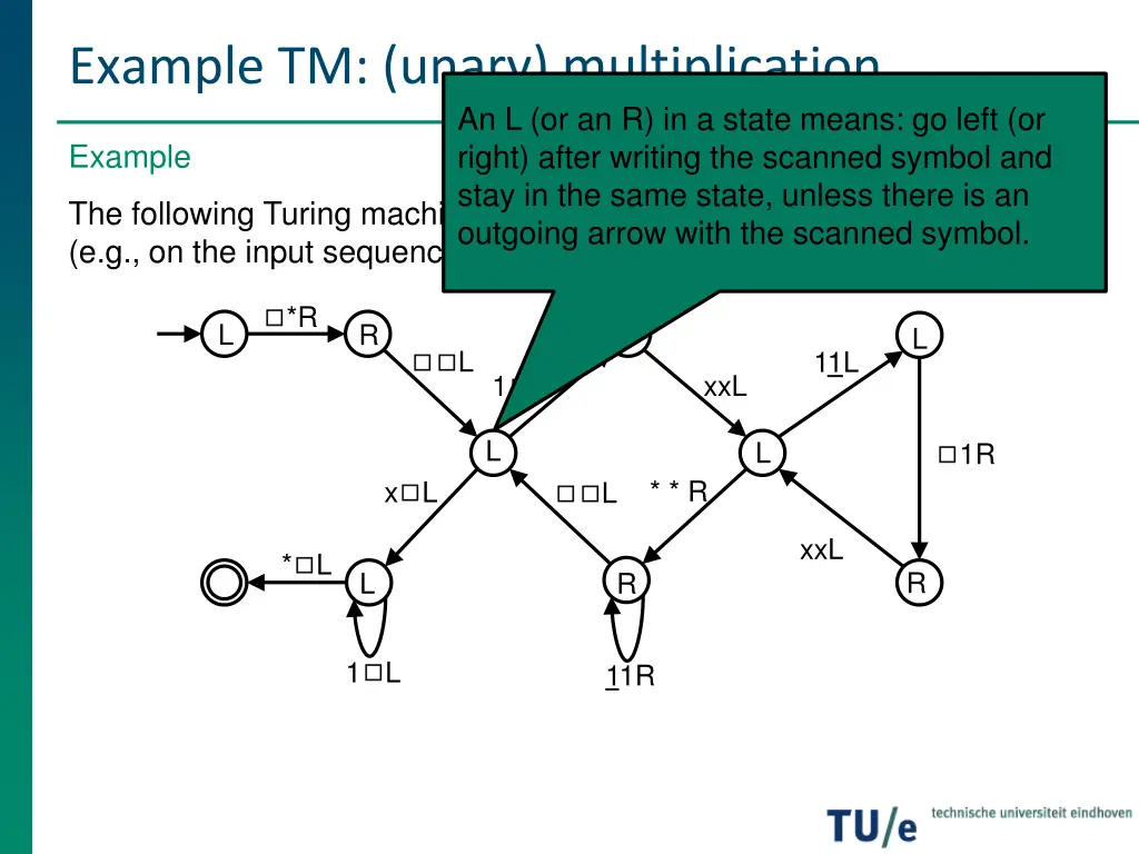 example tm unary multiplication