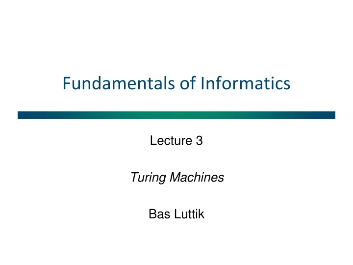 fundamentals of informatics