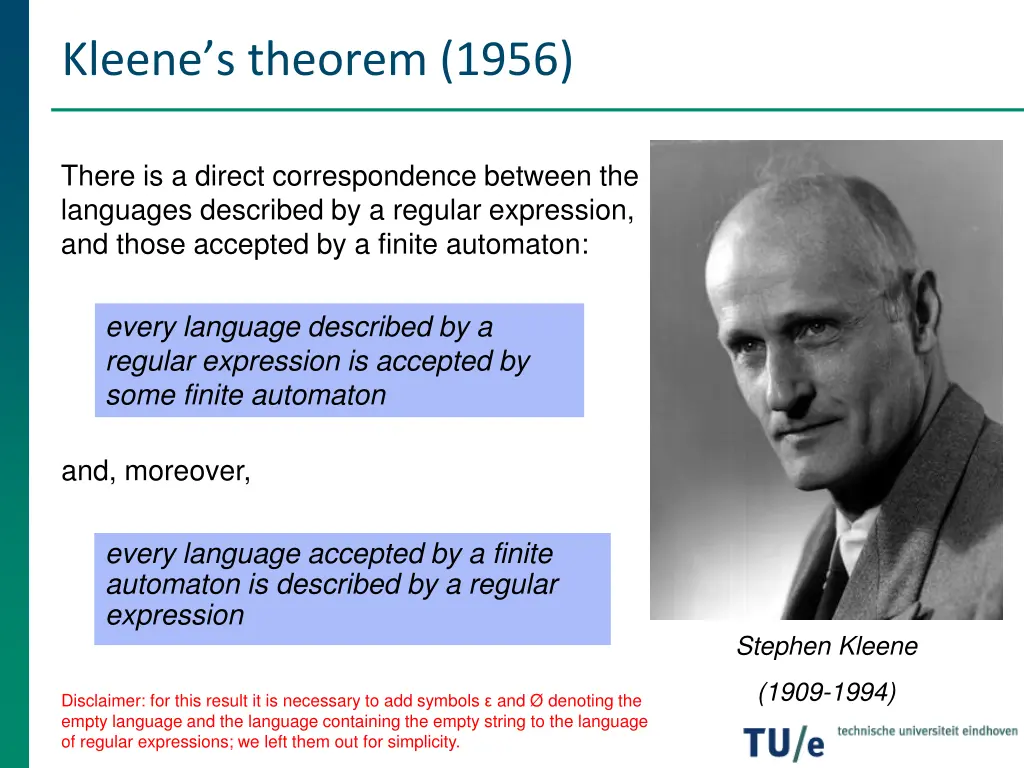 kleene s theorem 1956