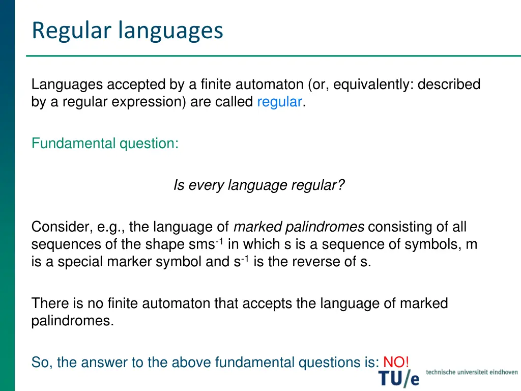 regular languages