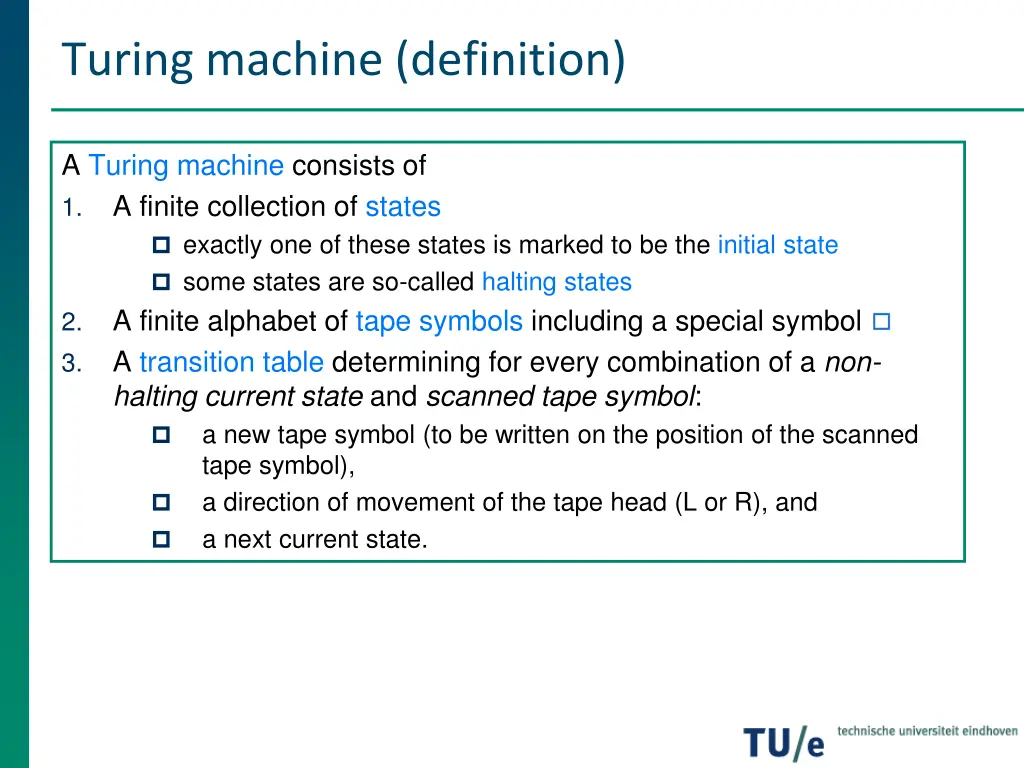 turing machine definition