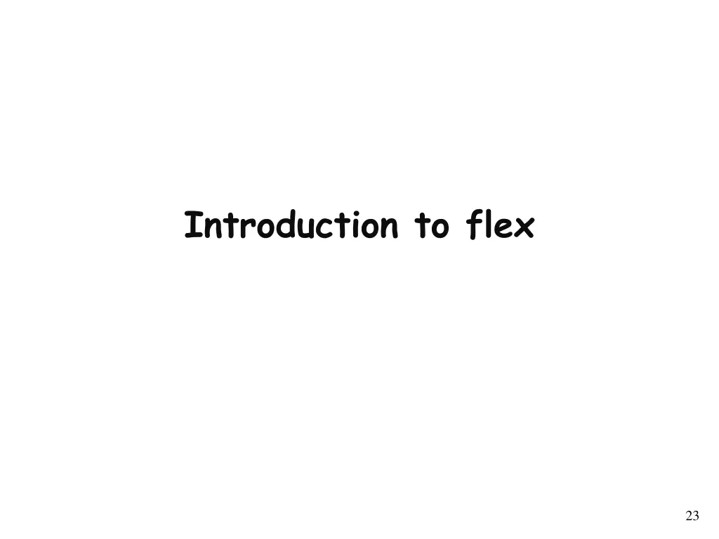 introduction to flex