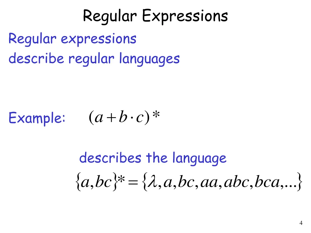 regular expressions 1
