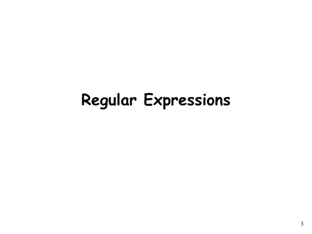 regular expressions