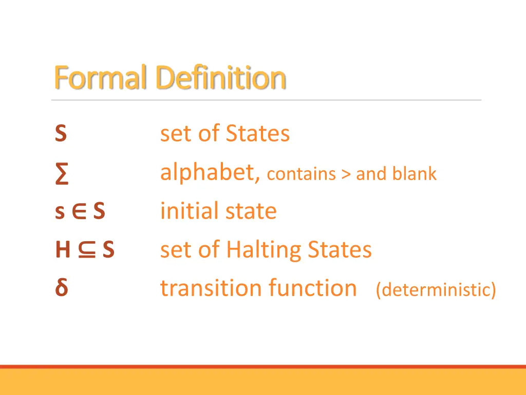 formal definition formal definition