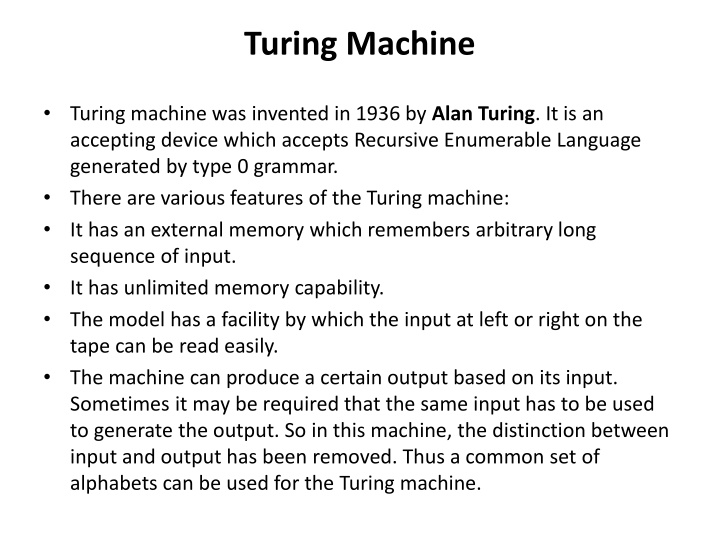 turing machine