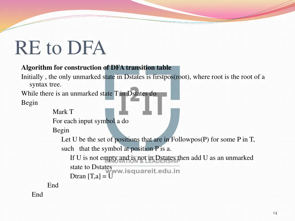 re to dfa 3