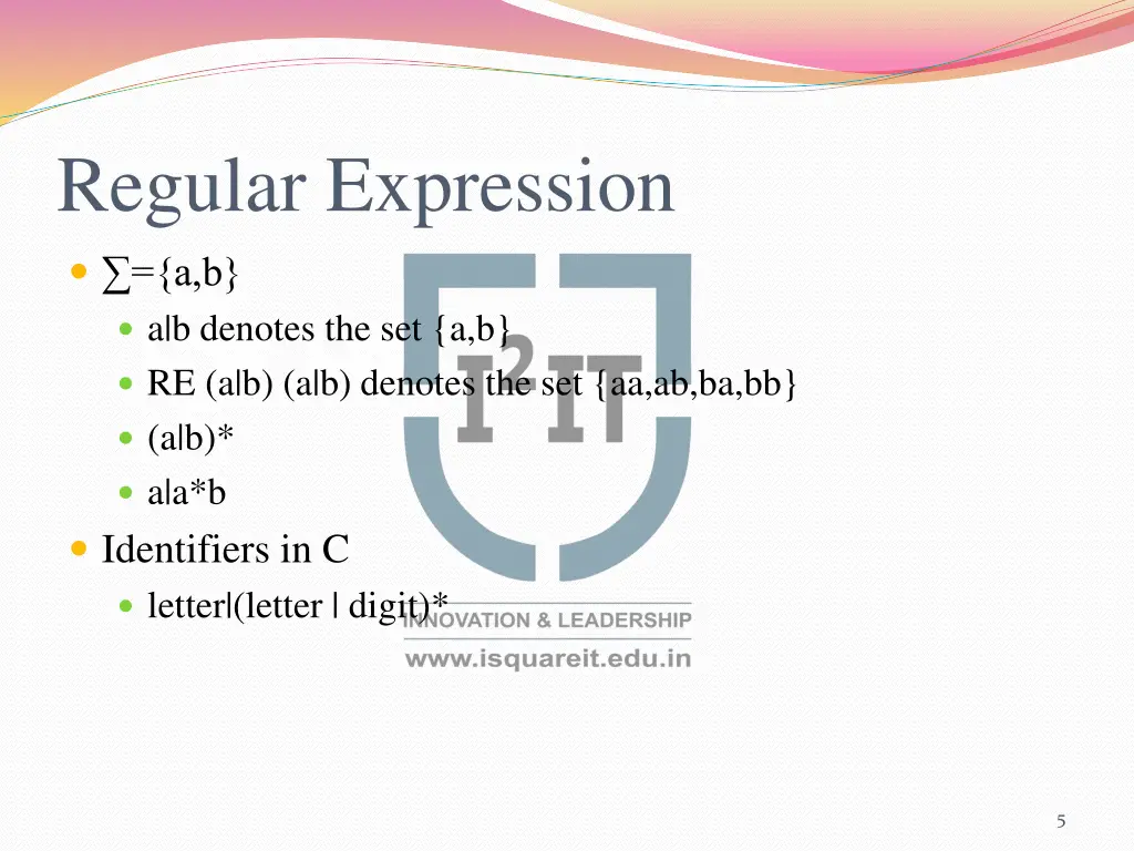 regular expression