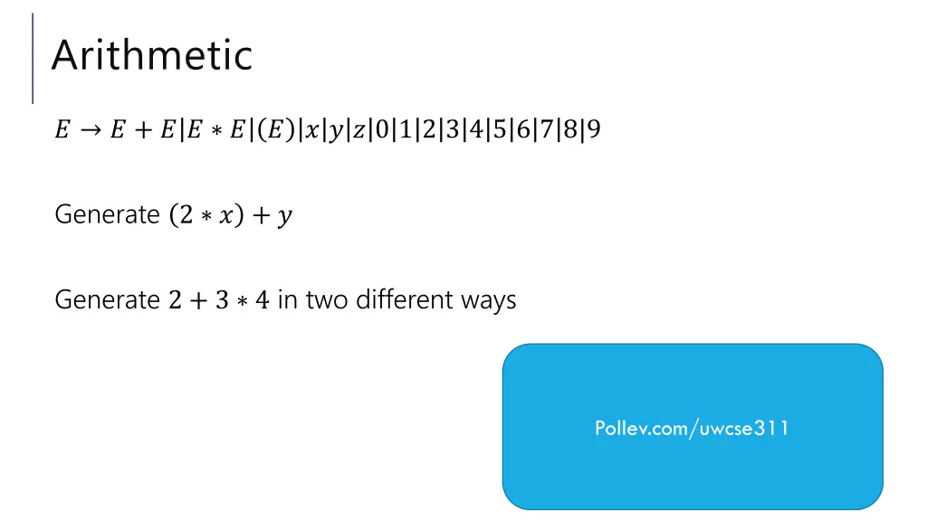 arithmetic