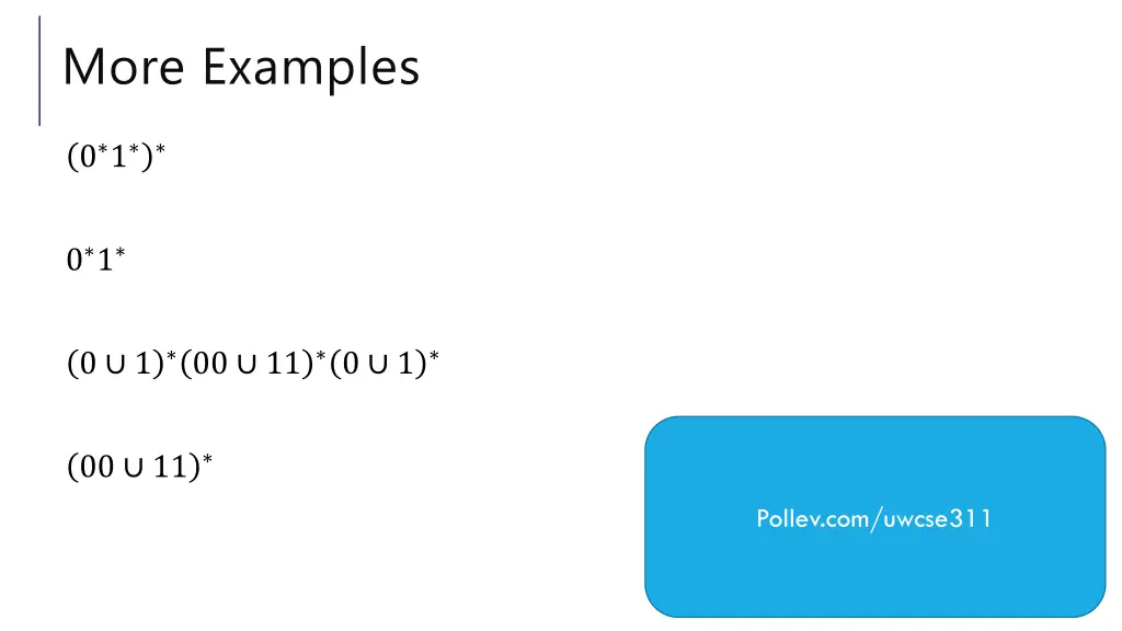 more examples