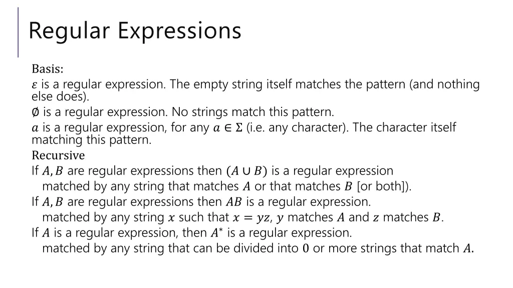 regular expressions 3