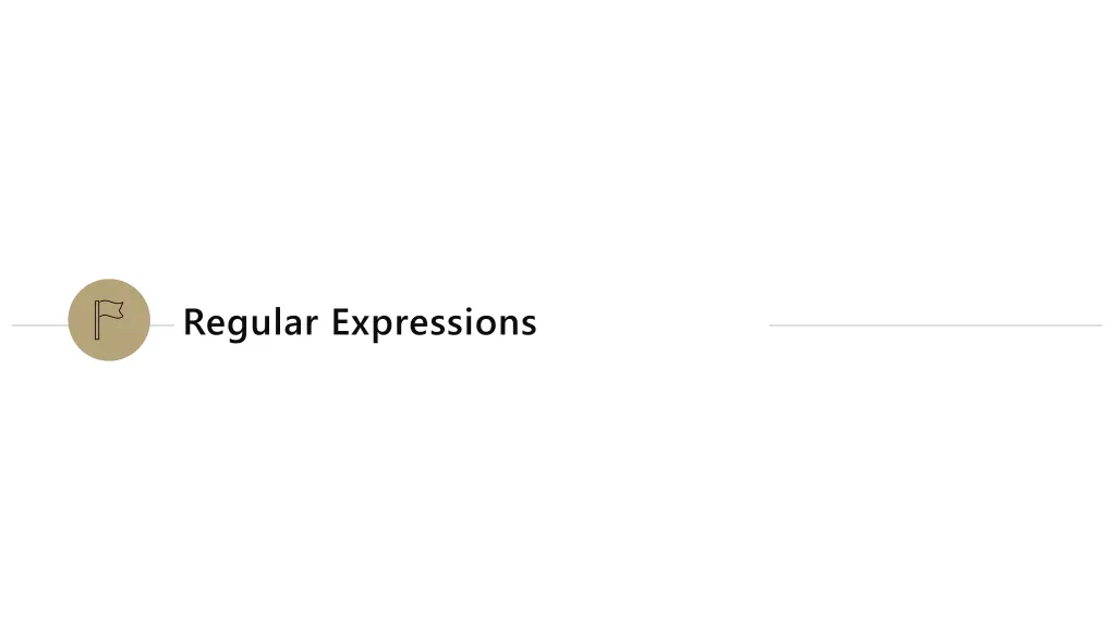regular expressions