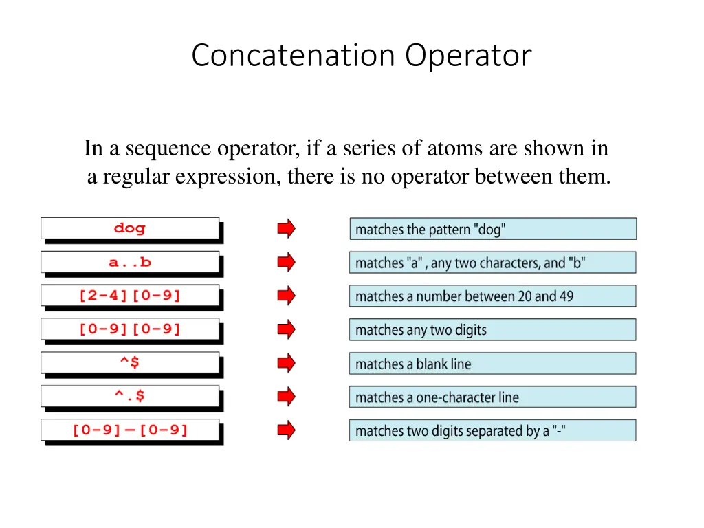 concatenation operator