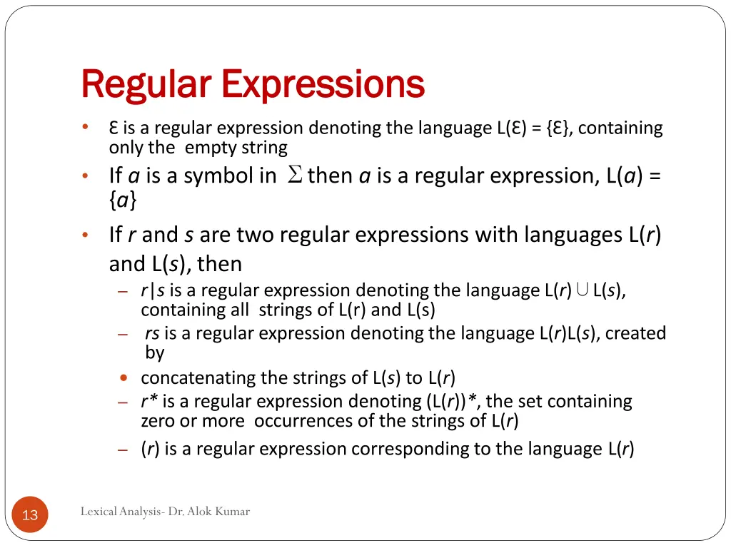 regular regular expressions expressions
