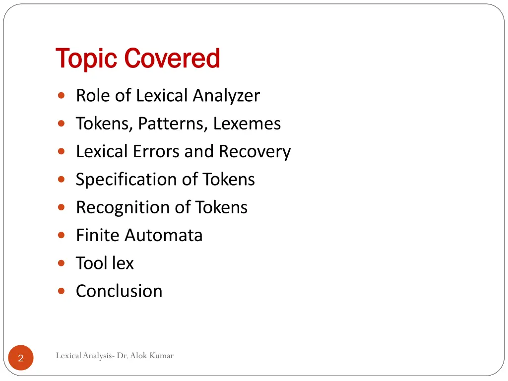 topic covered topic covered
