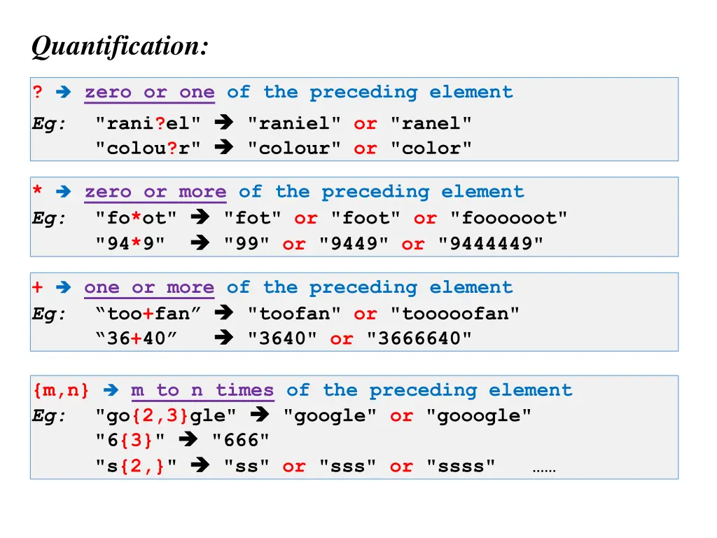 quantification