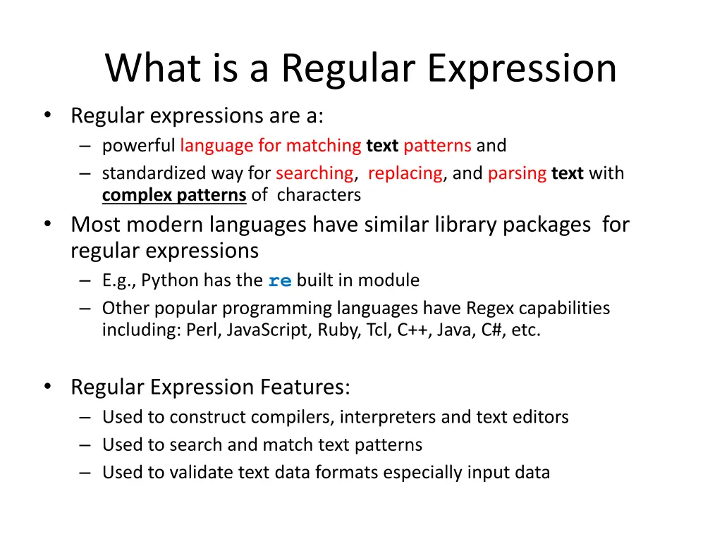 what is a regular expression regular expressions