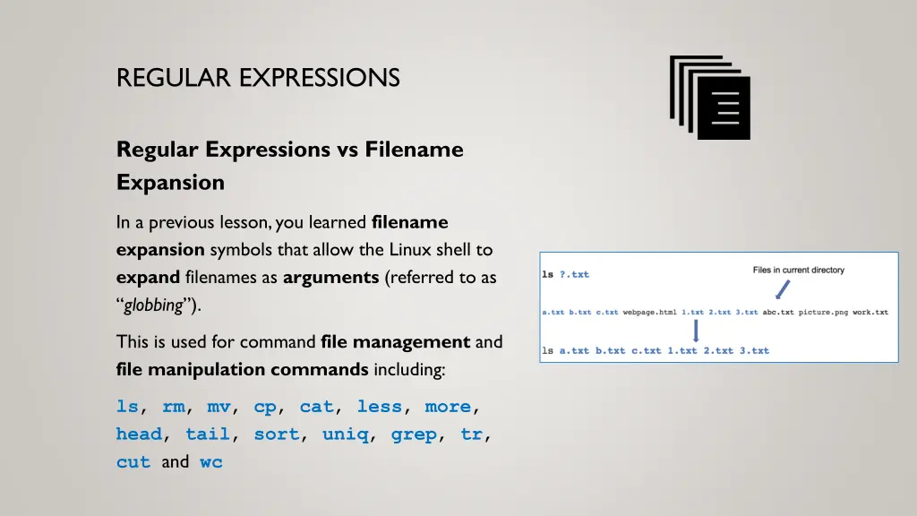 regular expressions 1