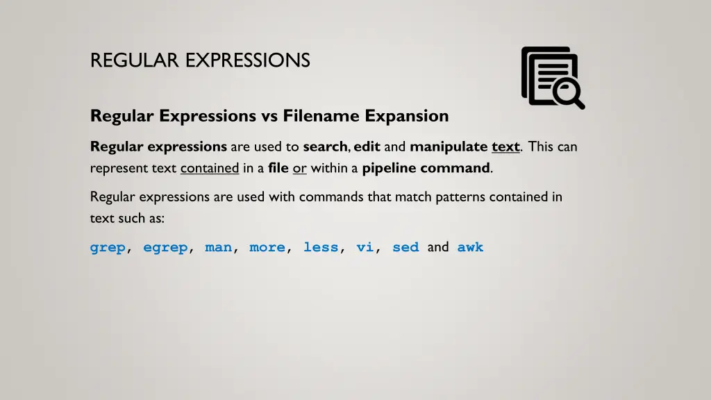 regular expressions 2