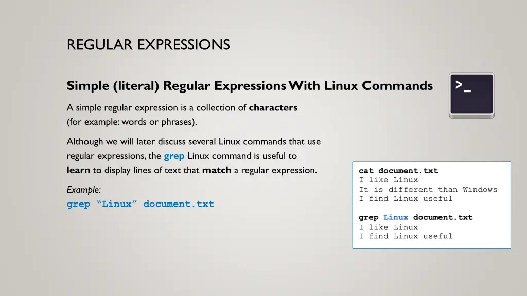 regular expressions 3