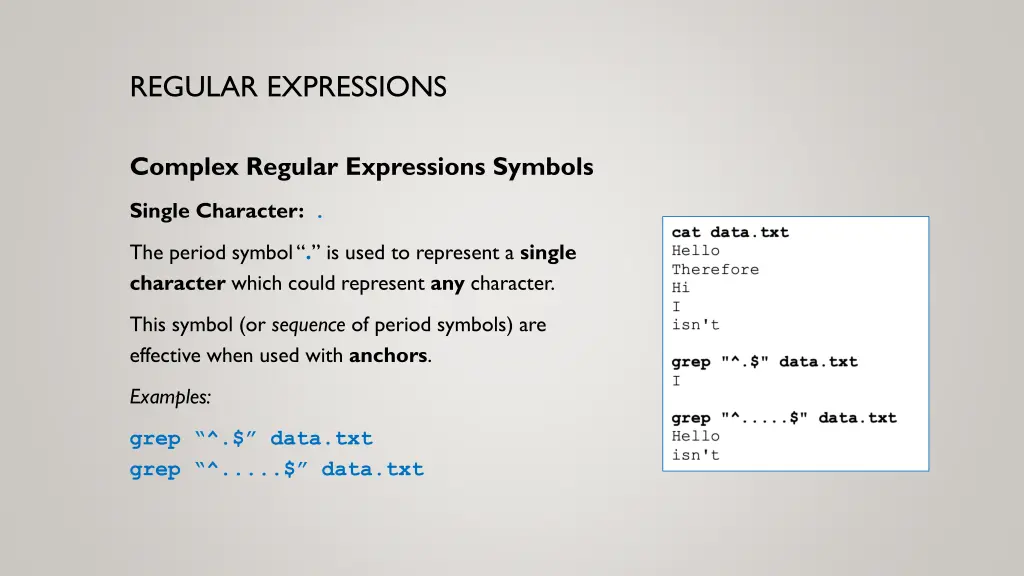 regular expressions 9