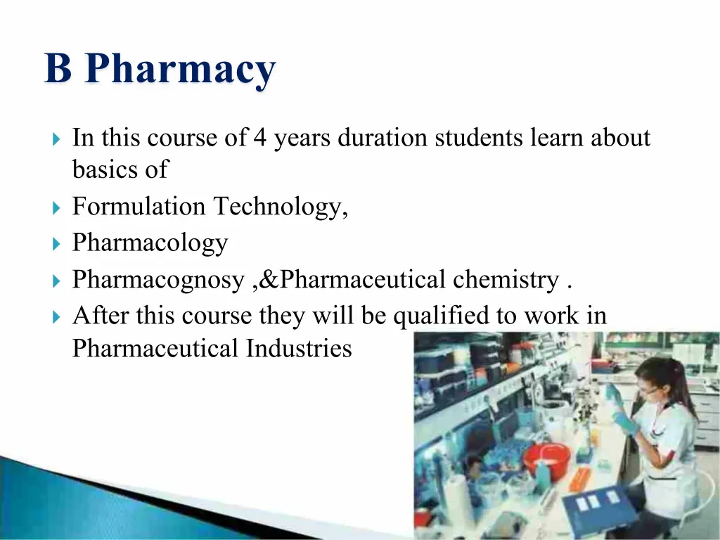 b pharmacy