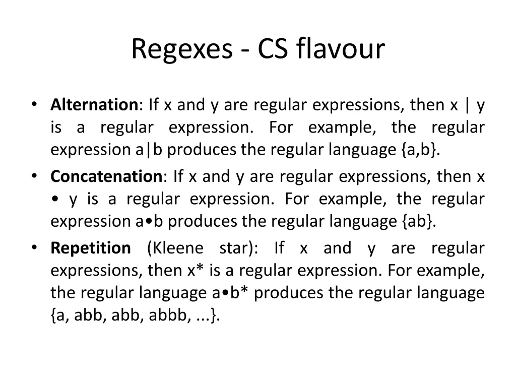 regexes cs flavour 1