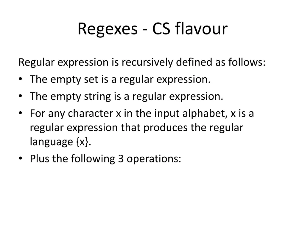 regexes cs flavour