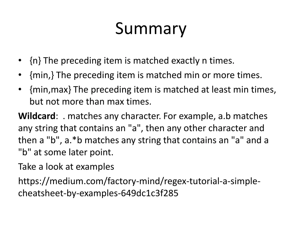 summary 1