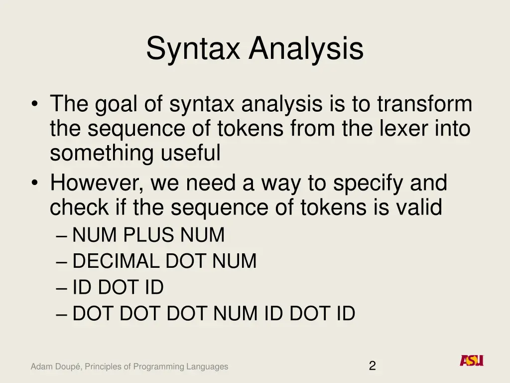 syntax analysis 1