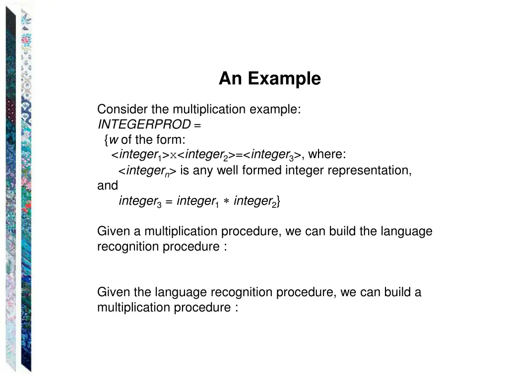 an example