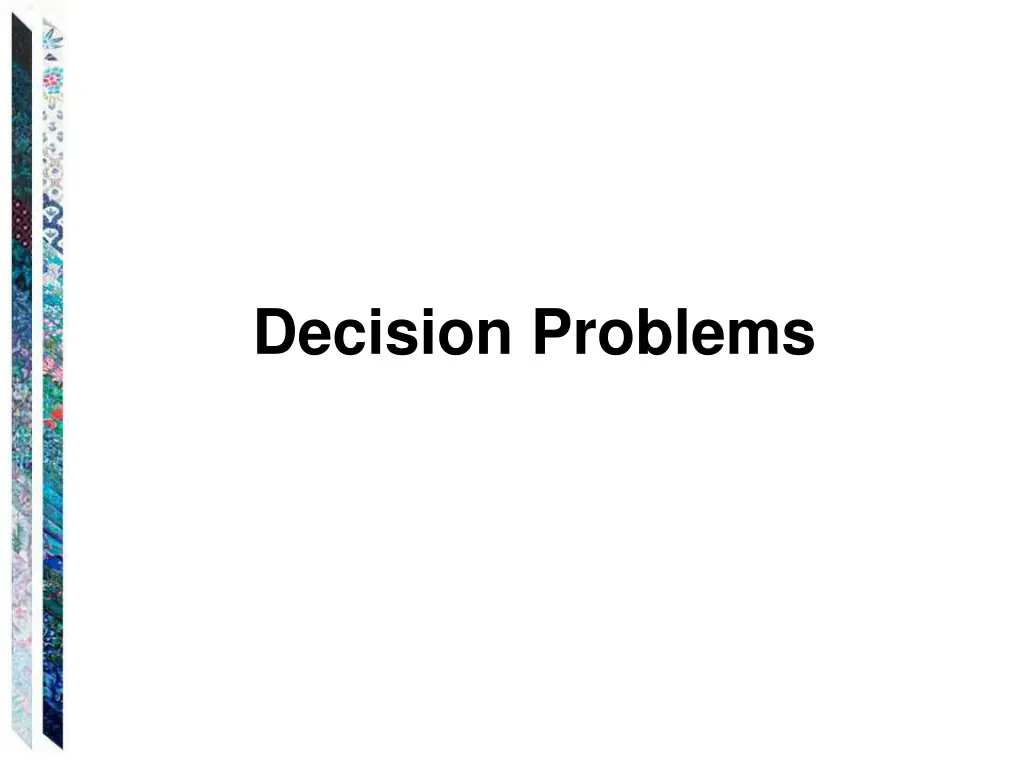 decision problems