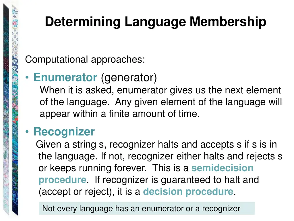 determining language membership
