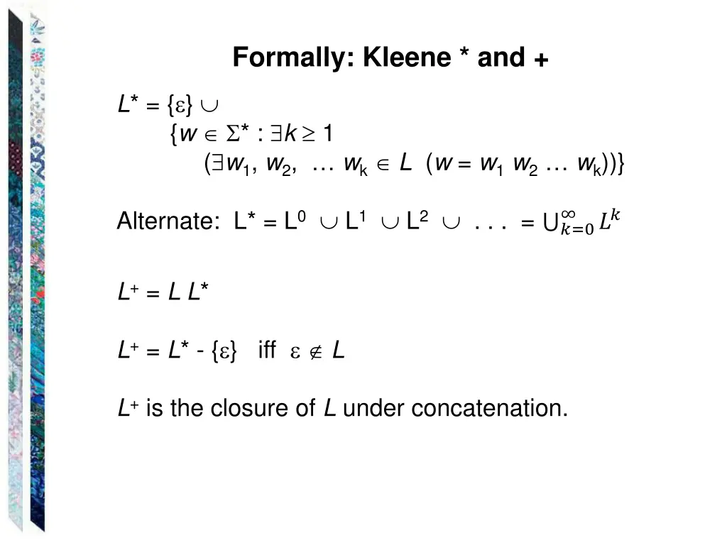 formally kleene and