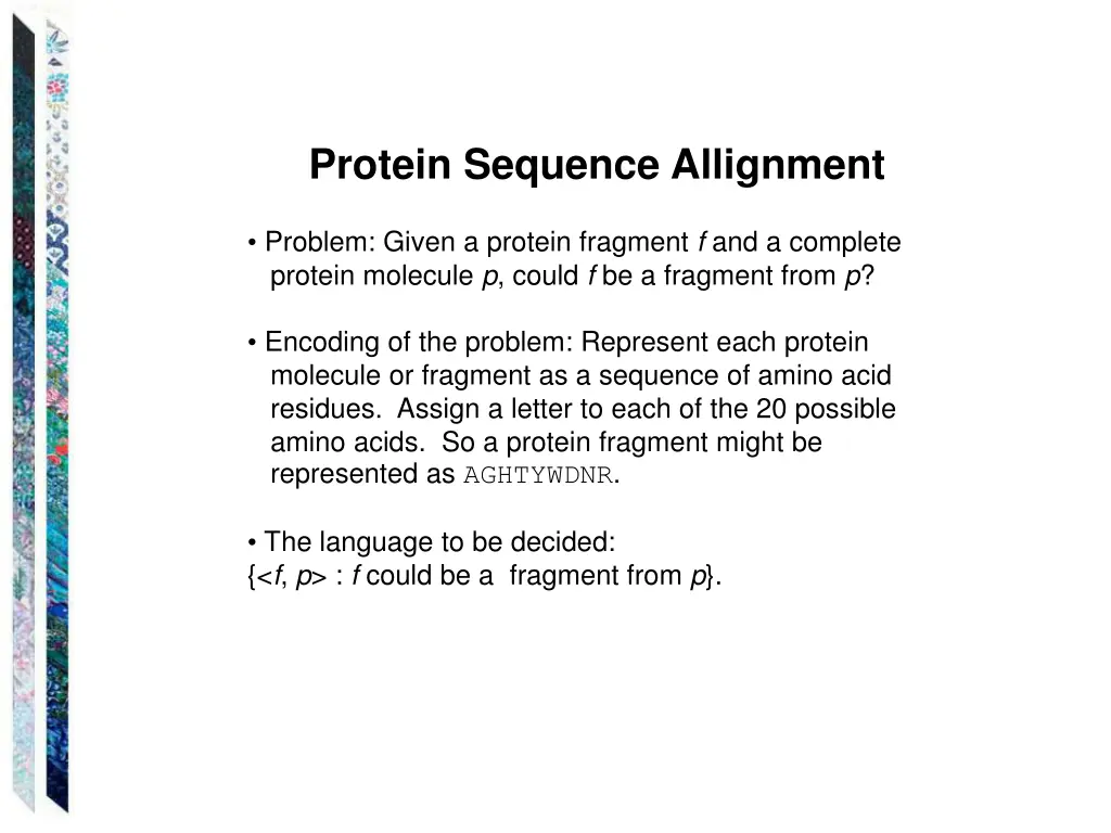 protein sequence allignment