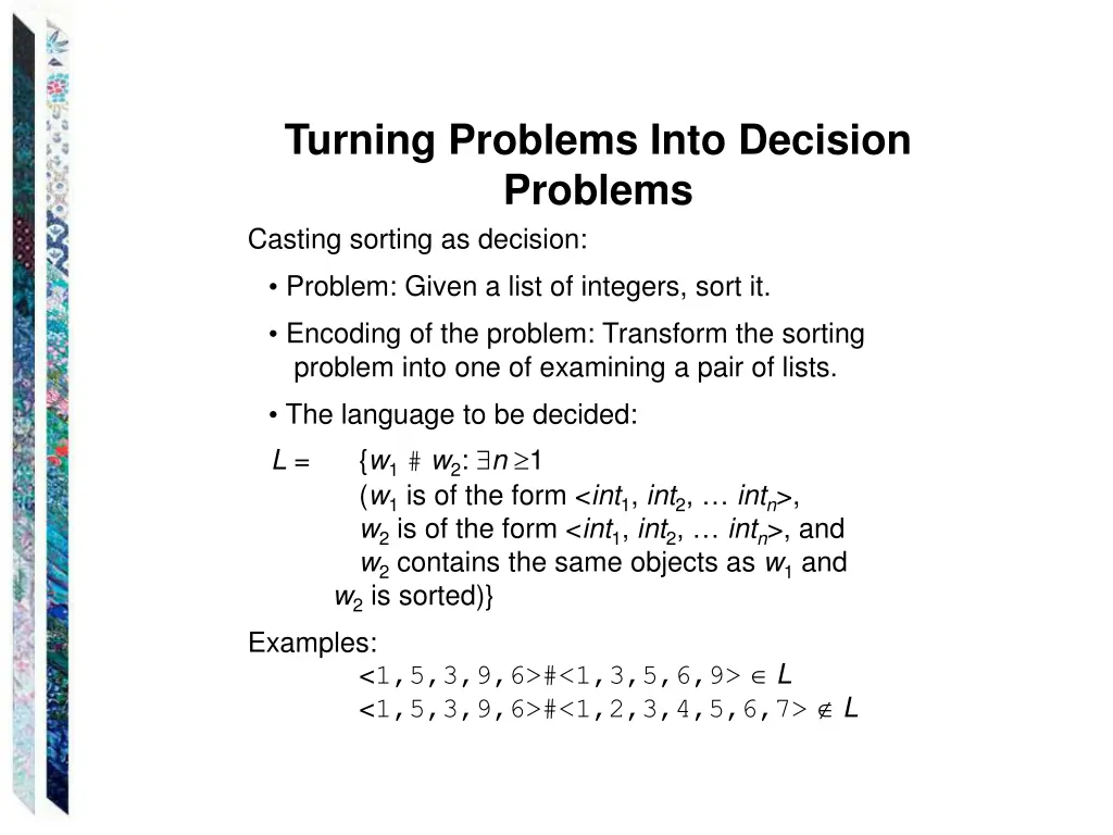 turning problems into decision problems 1