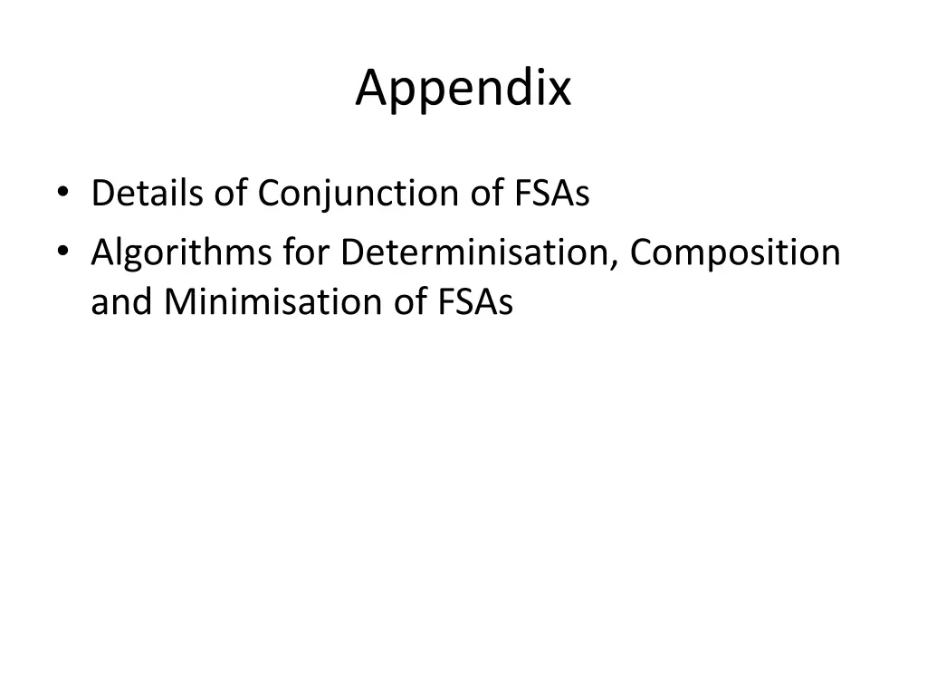 appendix