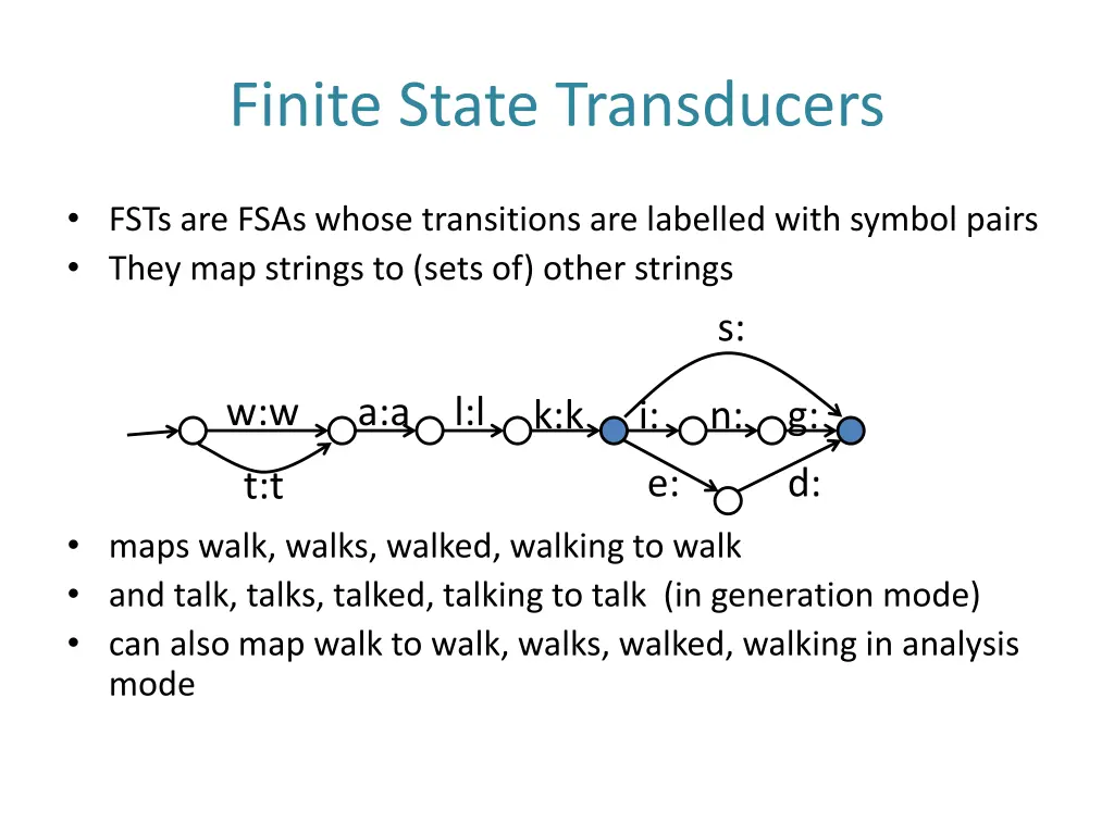 finite state transducers