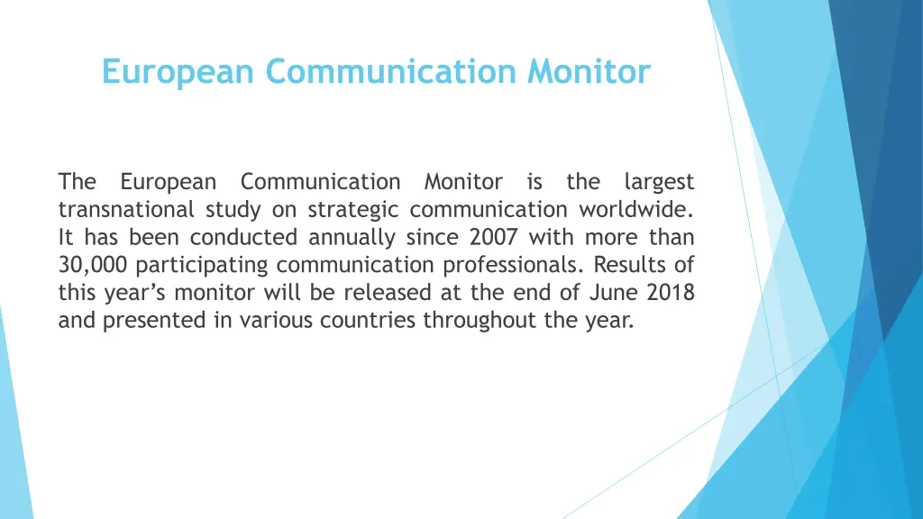 european communication monitor