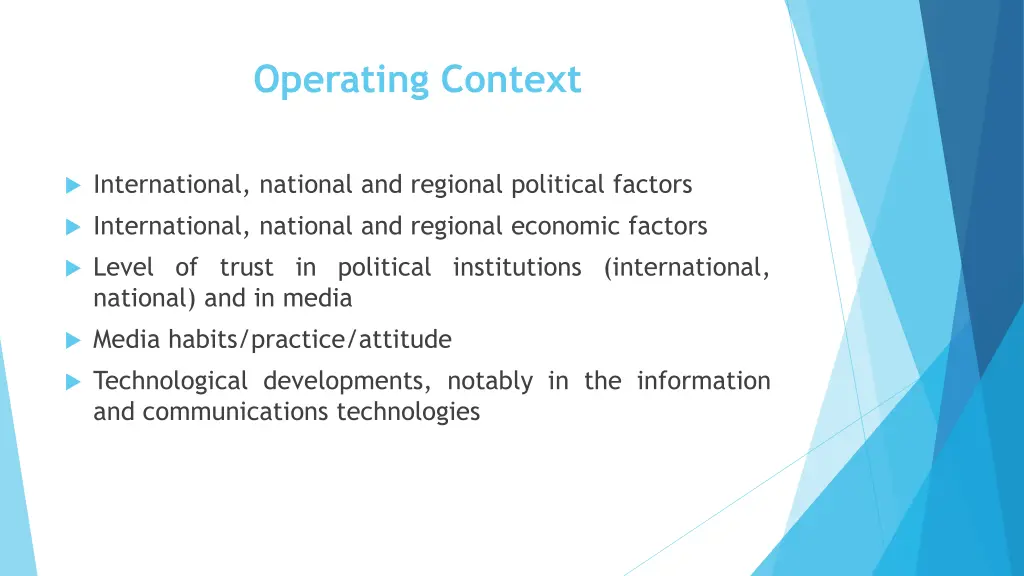 operating context 1